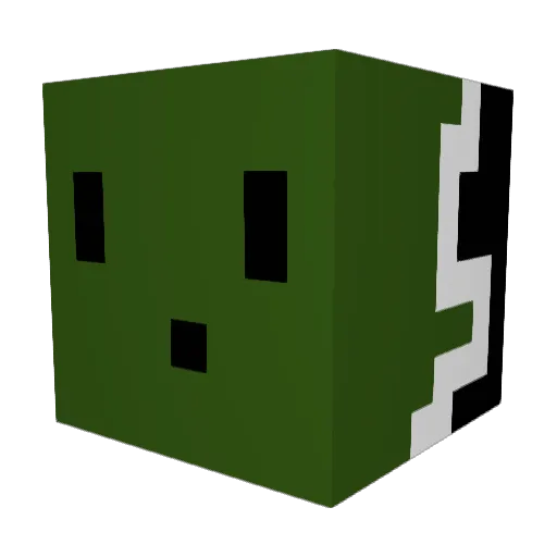 Defg1245 Minecraft avatar head, 3D render