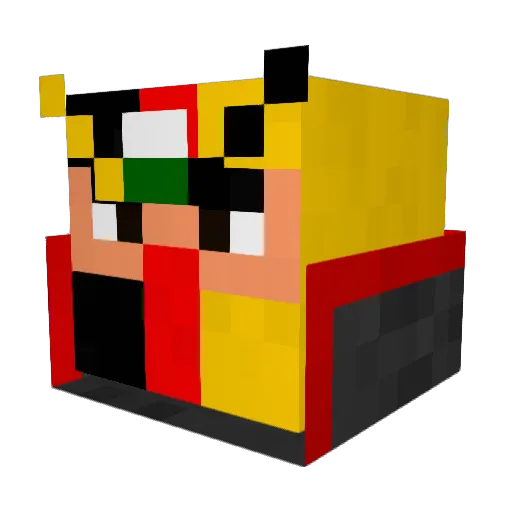 DefiantRemus Minecraft avatar head, 3D render