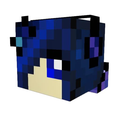 DefilingAlice Minecraft avatar head, 3D render