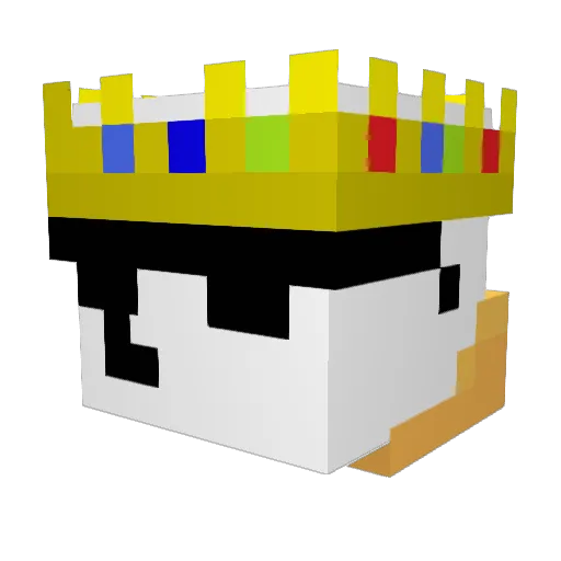 Define_Daniel Minecraft avatar head, 3D render