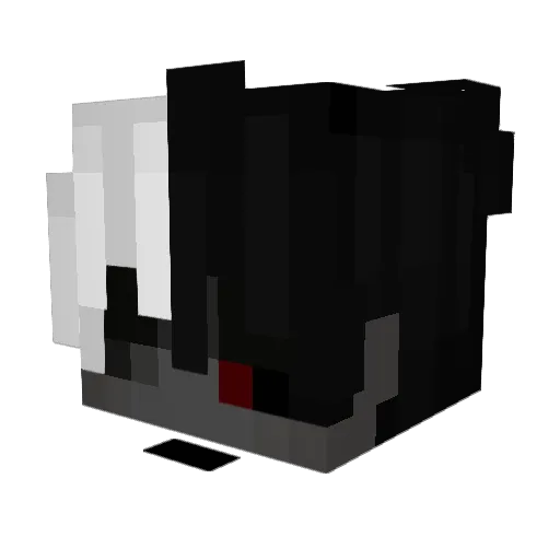 Definierter Minecraft avatar head, 3D render