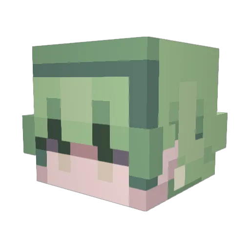 DefinitelyGold Minecraft avatar head, 3D render