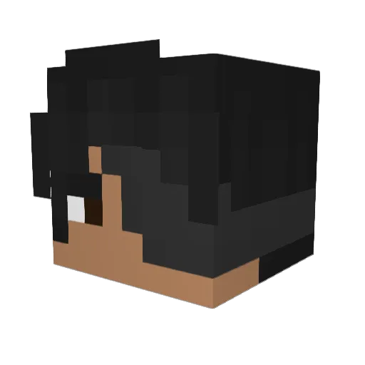 Definitely_Bolt Minecraft avatar head, 3D render
