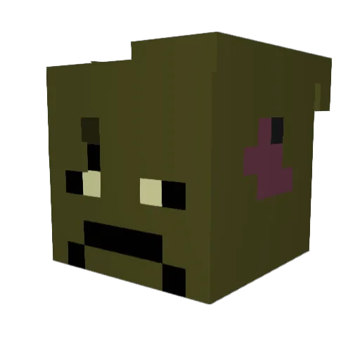 Definitelyclap Minecraft avatar head, 3D render