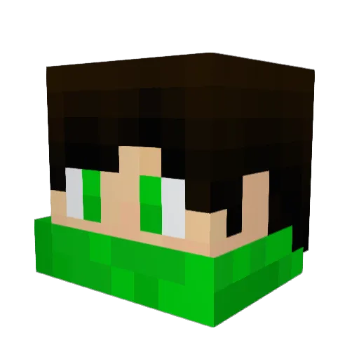 DefinitivVair0 Minecraft avatar head, 3D render