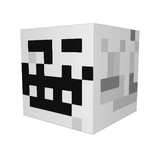 Defmnkey Minecraft avatar head, 3D render