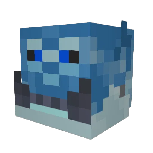 Defrein Minecraft avatar head, 3D render