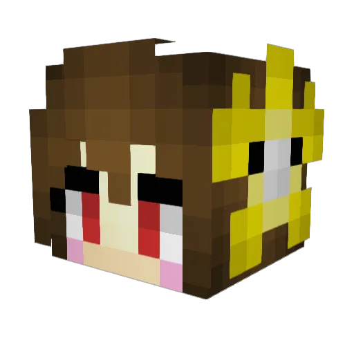 Defrez21 Minecraft avatar head, 3D render