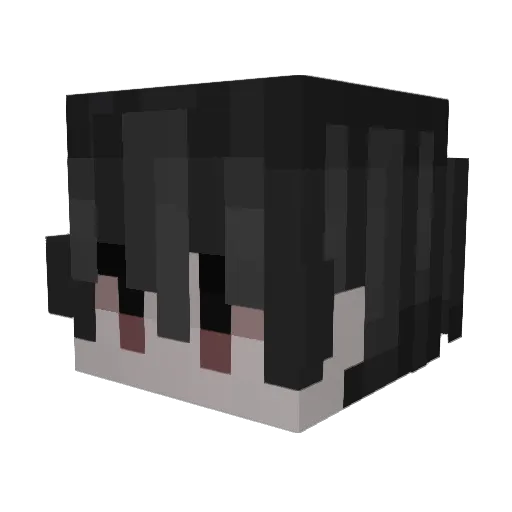 Defrock Minecraft avatar head, 3D render