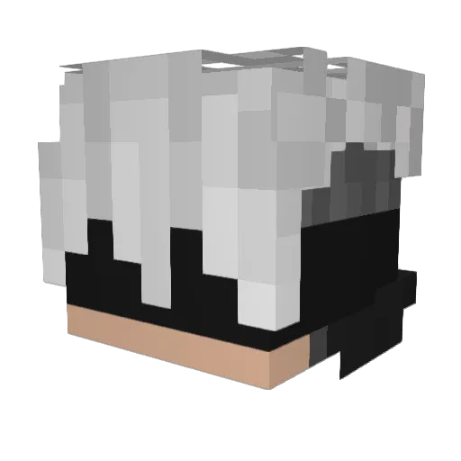 Defroin Minecraft avatar head, 3D render