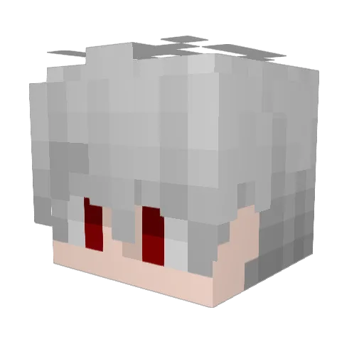 DefyFate_01 Minecraft avatar head, 3D render