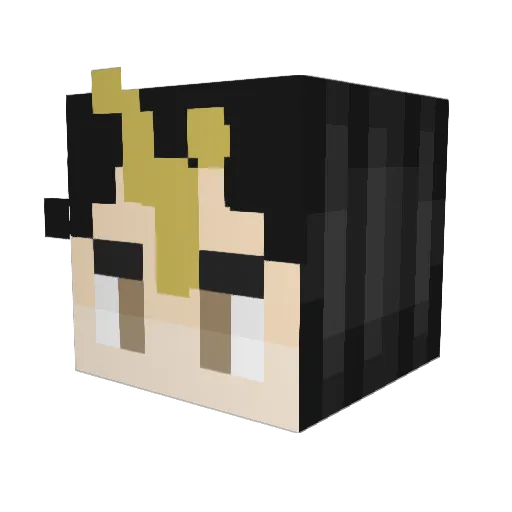 DefyingUndying Minecraft avatar head, 3D render
