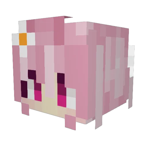 Degagnarok_2058 Minecraft avatar head, 3D render