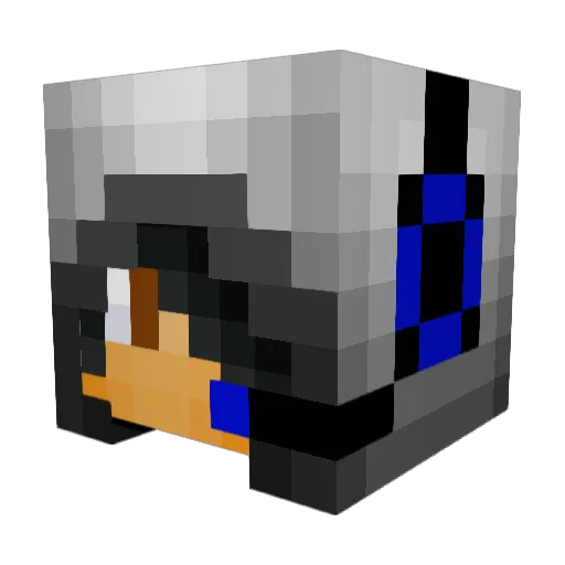 DegenCity Minecraft avatar head, 3D render