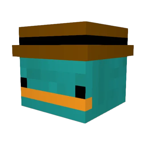 DegenEgirl Minecraft avatar head, 3D render