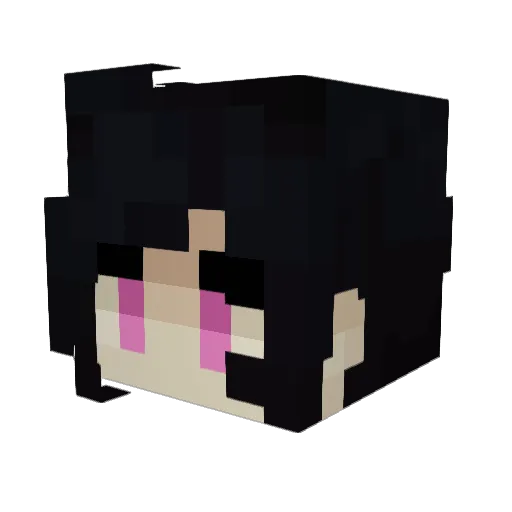 Degenerate18 Minecraft avatar head, 3D render