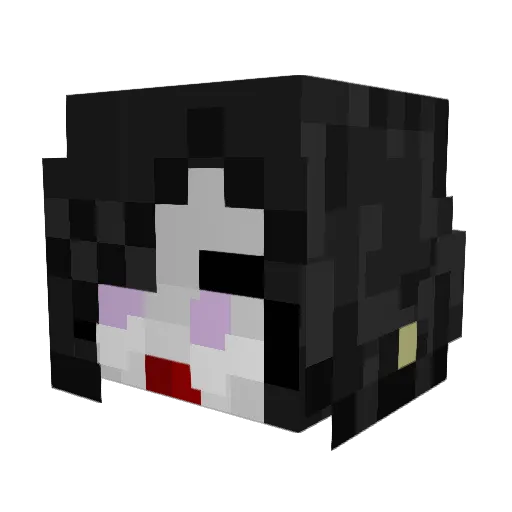 Degessa Minecraft avatar head, 3D render