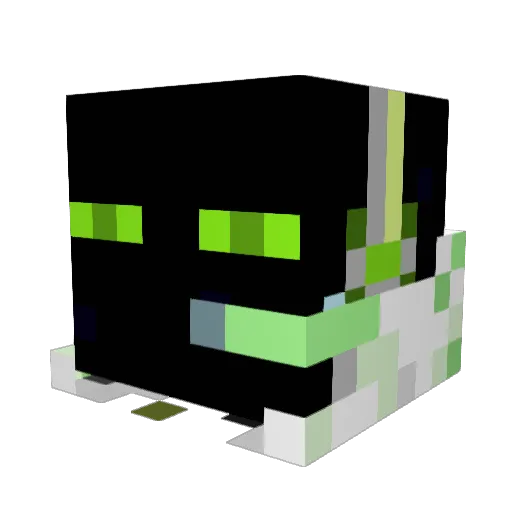 Degga_ Minecraft avatar head, 3D render