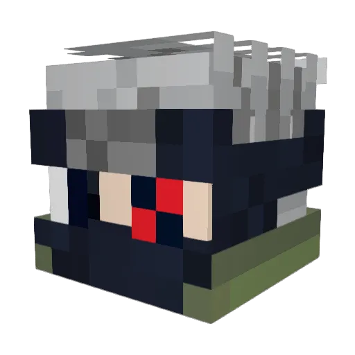 Degheon Minecraft avatar head, 3D render