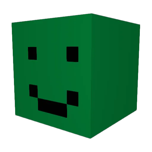 DegiPro1 Minecraft avatar head, 3D render