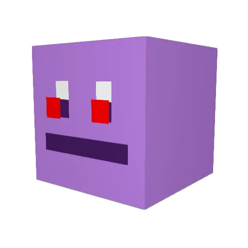 Degilon Minecraft avatar head, 3D render