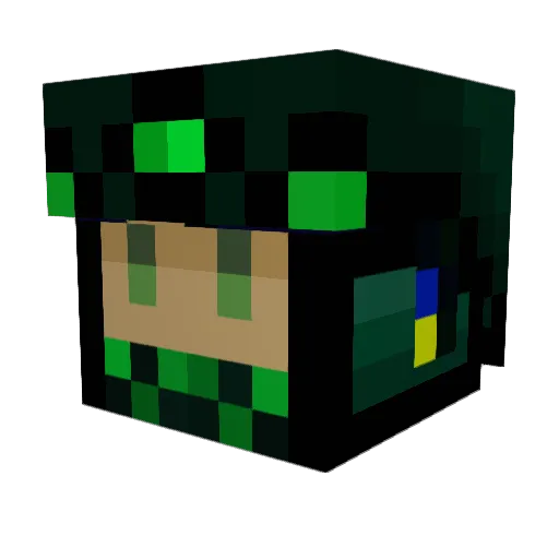 DegoGamer Minecraft avatar head, 3D render