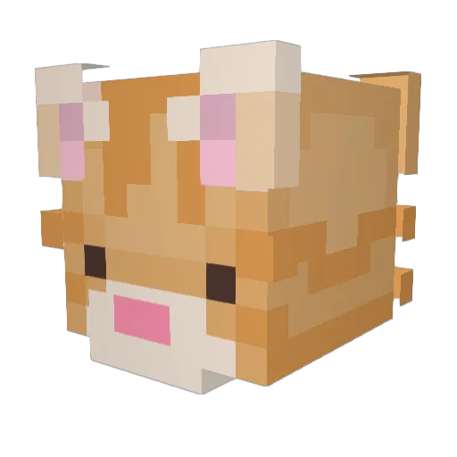 DegtoCraft Minecraft avatar head, 3D render