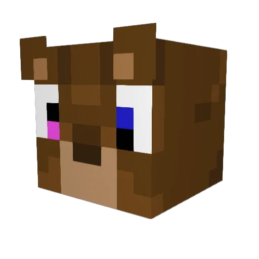 DehLoopy Minecraft avatar head, 3D render