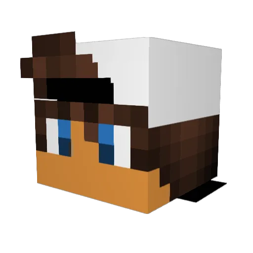 DehWeedleK1ng Minecraft avatar head, 3D render