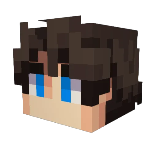 Dehan666 Minecraft avatar head, 3D render