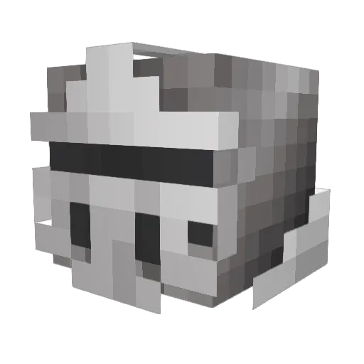Dehhz Minecraft avatar head, 3D render