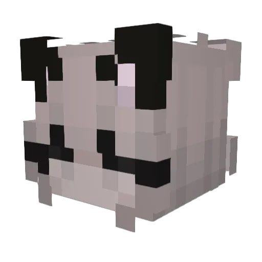 Dehiscence Minecraft avatar head, 3D render