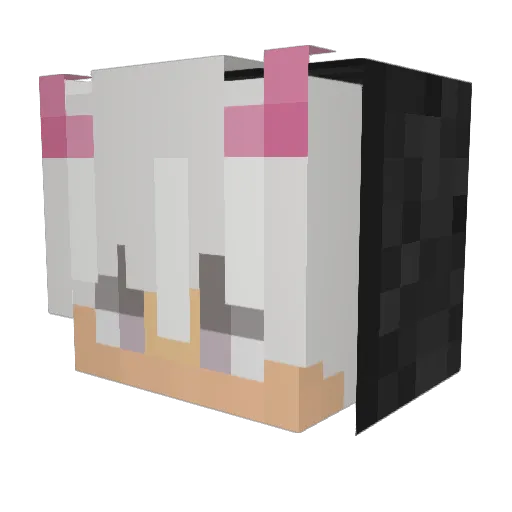 Dehki Minecraft avatar head, 3D render