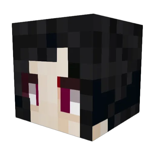 Dehstroz Minecraft avatar head, 3D render