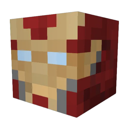 DehydratedFrog Minecraft avatar head, 3D render