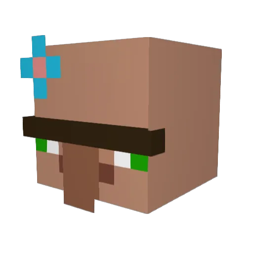 DehydratedToes Minecraft avatar head, 3D render