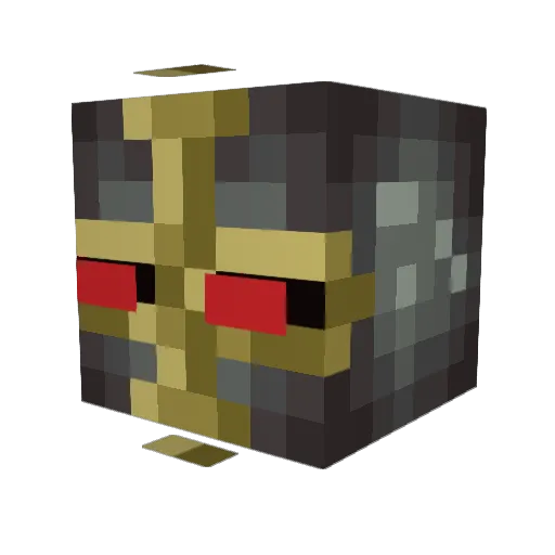 DeiConsilium Minecraft avatar head, 3D render