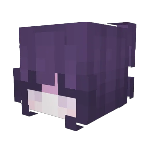 DeiDei34 Minecraft avatar head, 3D render