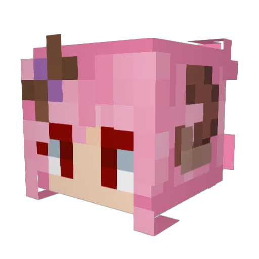 DeiDeirdre_ Minecraft avatar head, 3D render