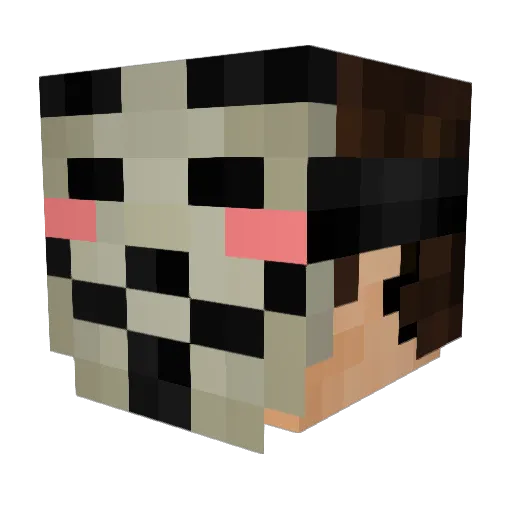 DeiMammi Minecraft avatar head, 3D render