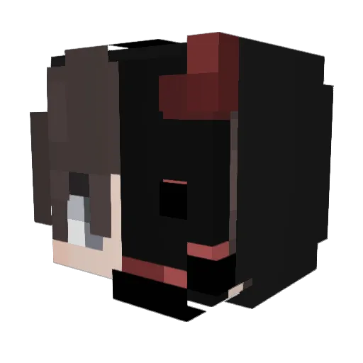 DeiaZ Minecraft avatar head, 3D render