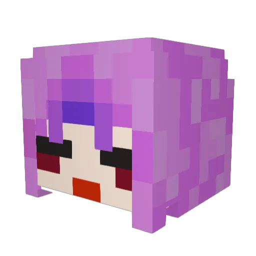 Deianaa Minecraft avatar head, 3D render