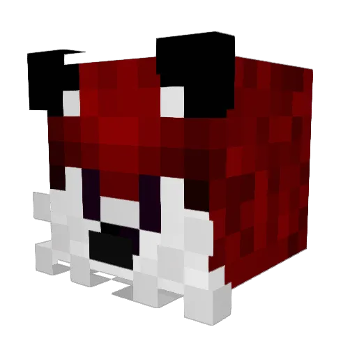 Deiatris Minecraft avatar head, 3D render