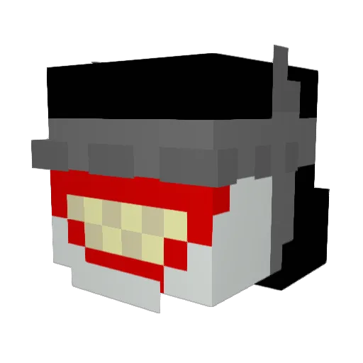 Deibala Minecraft avatar head, 3D render