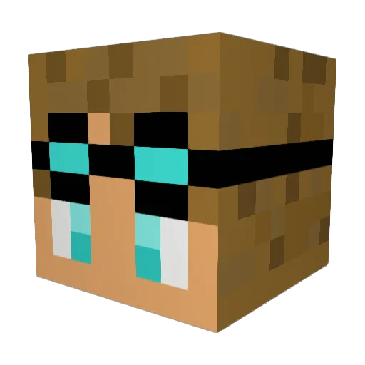 Deid95 Minecraft avatar head, 3D render