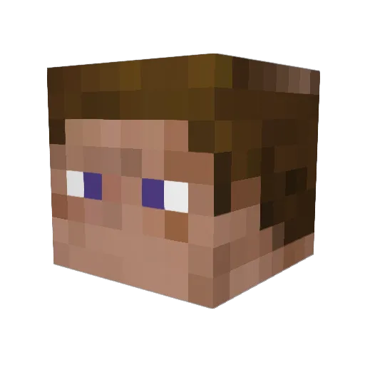 Deif Minecraft avatar head, 3D render