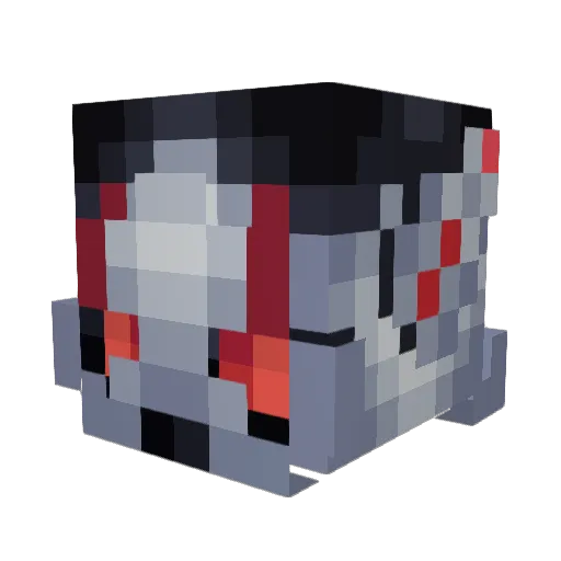 Deifus Minecraft avatar head, 3D render