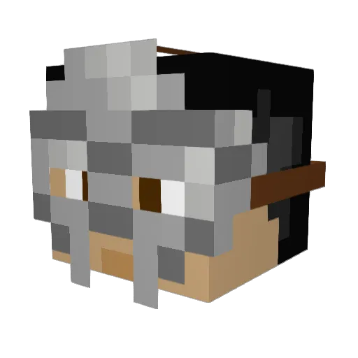 Deigonoxo Minecraft avatar head, 3D render