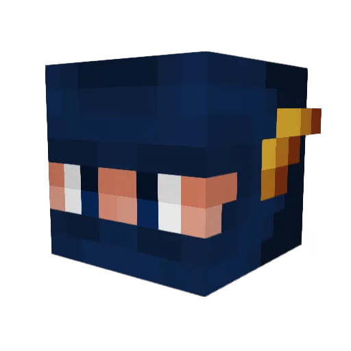 DeikLuvsG0DCarry Minecraft avatar head, 3D render