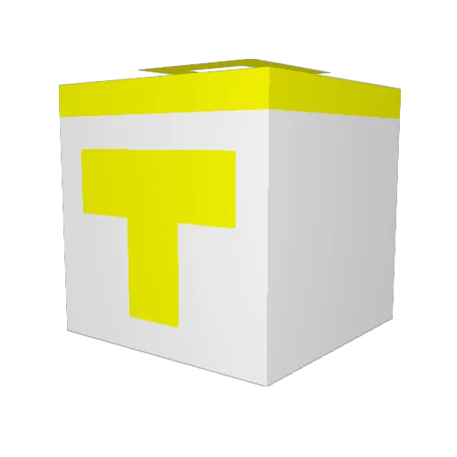 Deikou Minecraft avatar head, 3D render